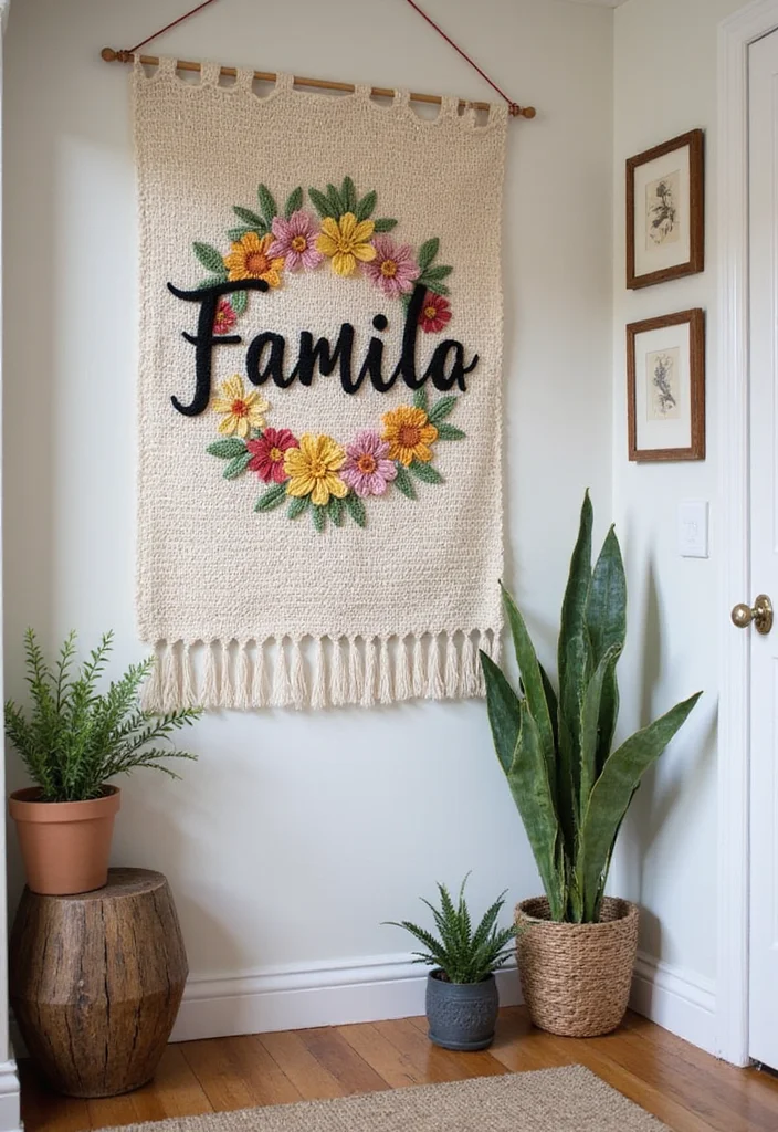 28 Detailed Crochet Tapestry Pattern Free Charts for Inspiring Projects - 20. Personalized Touch: Custom Name Tapestry