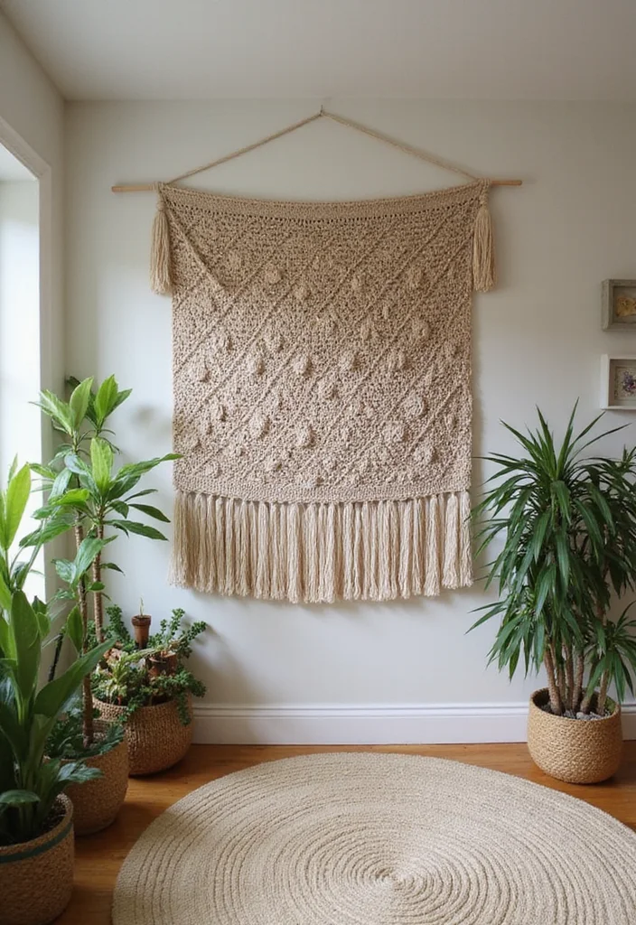 28 Detailed Crochet Tapestry Pattern Free Charts for Inspiring Projects - 22. Nature’s Palette: Earthy Tapestries