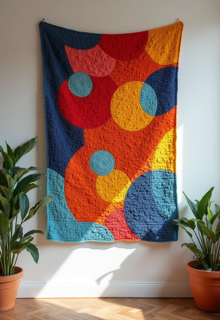 28 Detailed Crochet Tapestry Pattern Free Charts for Inspiring Projects - 7. Abstract Artistry: Contemporary Tapestry