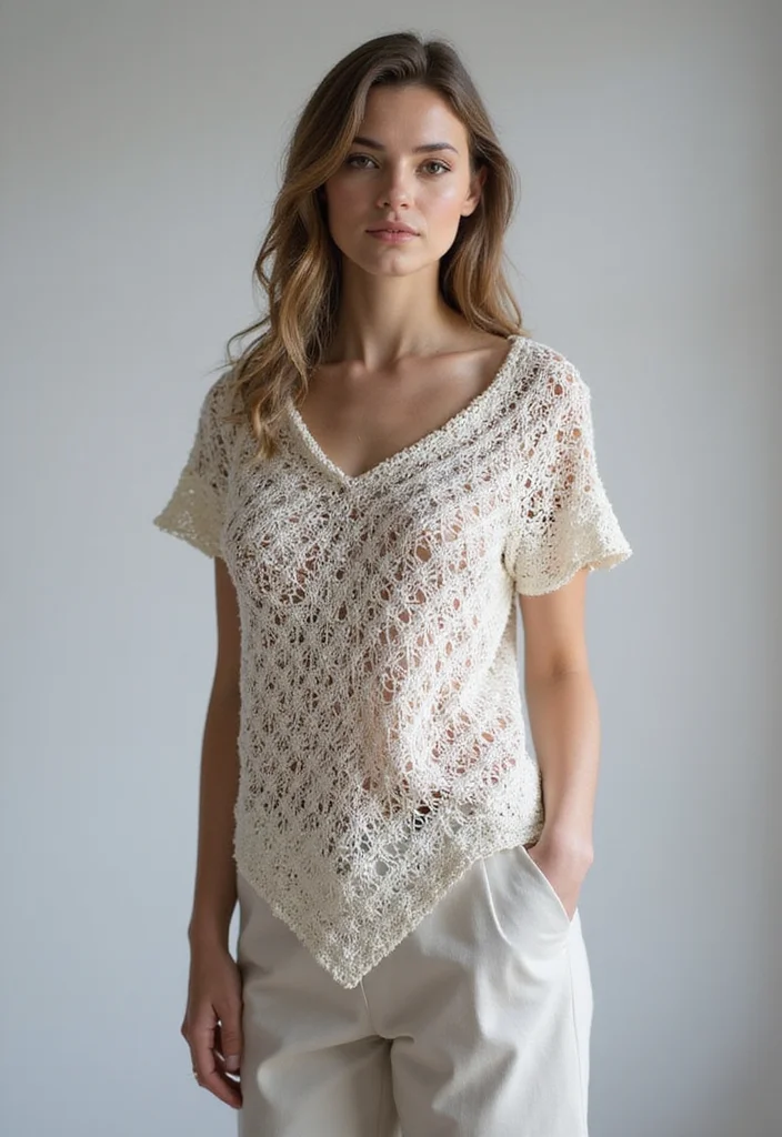 28 Trendy Crochet Tops Free Patterns for Everyday Wear - 15. Geometric Crochet Top