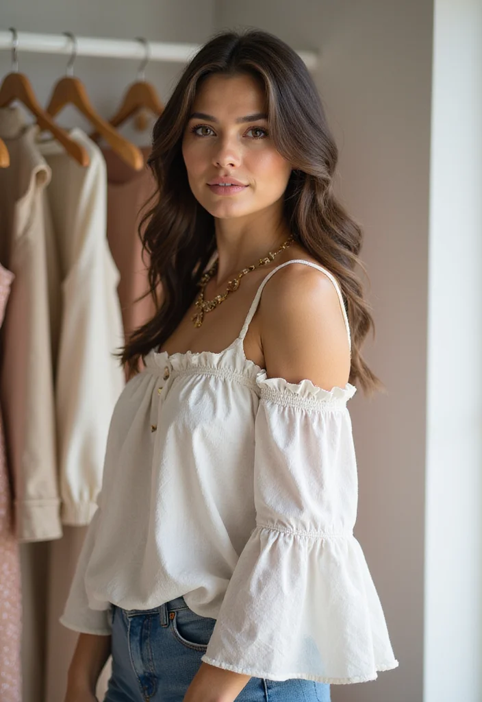 28 Trendy Crochet Tops Free Patterns for Everyday Wear - 22. Whimsical Bell Sleeve Top