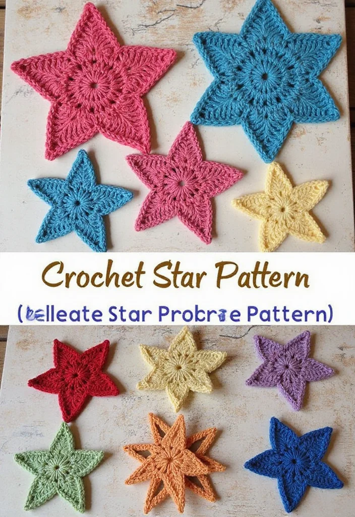29 Sparkling Tips on How to Crochet a Star for Festive Crafts - 14. Try Different Star Variations
