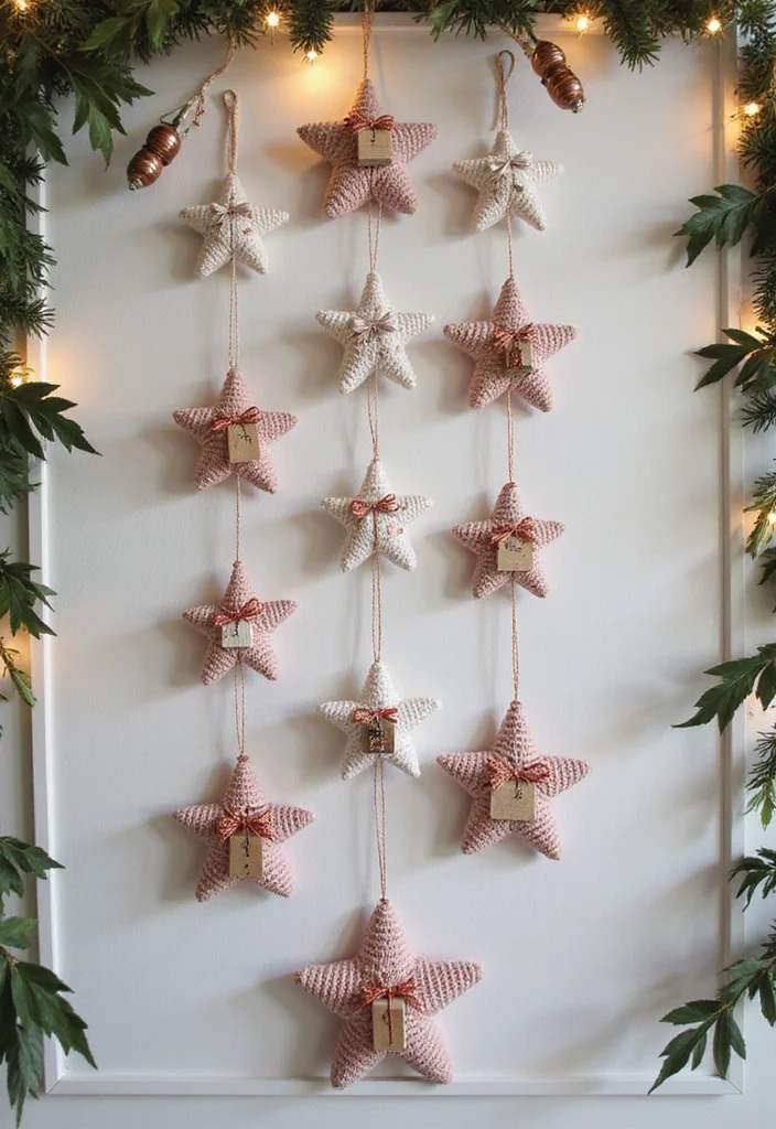 29 Sparkling Tips on How to Crochet a Star for Festive Crafts - 16. Create a Star-Themed Advent Calendar