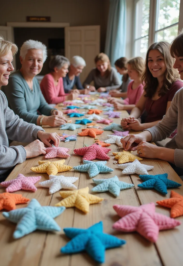 29 Sparkling Tips on How to Crochet a Star for Festive Crafts - 18. Organize a Star Craft Swap
