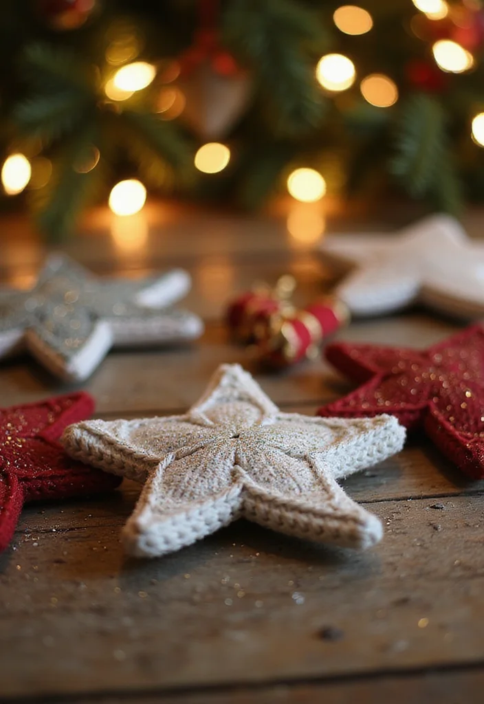 29 Sparkling Tips on How to Crochet a Star for Festive Crafts - 5. Add Glitter for Extra Sparkle