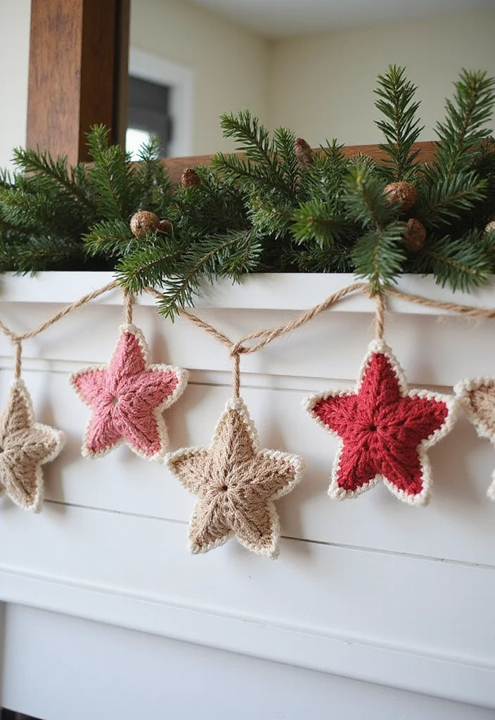 29 Sparkling Tips on How to Crochet a Star for Festive Crafts - 8. Create a Starlit Garland