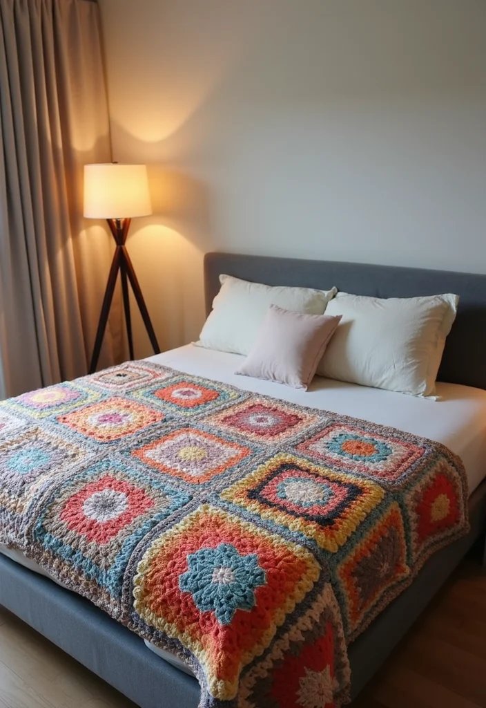 30 Classic Granny Square Crochet Pattern Ideas for Every Crocheter - 21. Granny Square Quilt