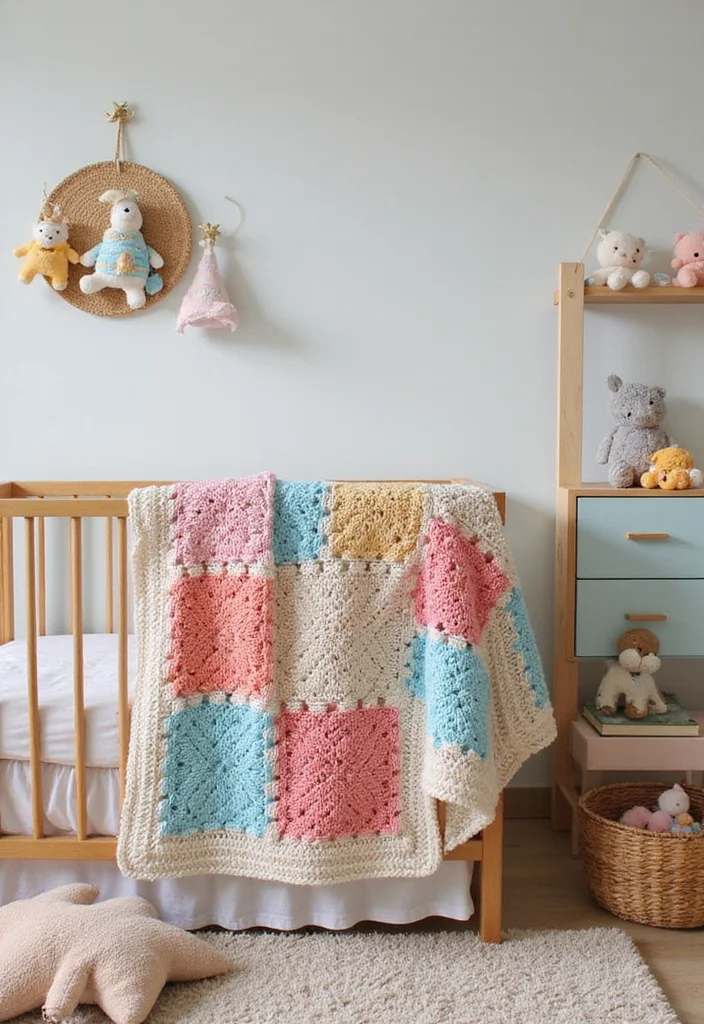 30 Classic Granny Square Crochet Pattern Ideas for Every Crocheter - 7. Granny Square Baby Blanket