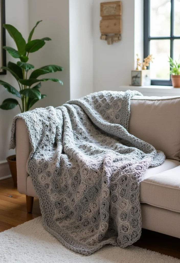30 Colorful Crochet Granny Square Blanket Designs to Try - 6. Geometric Patterns