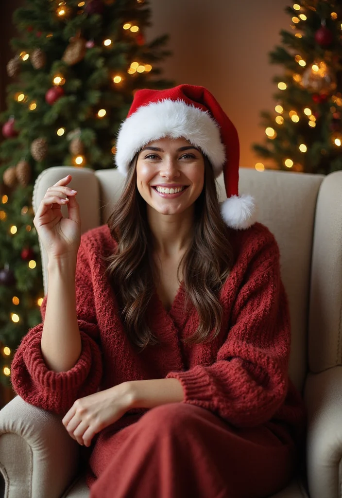 30 Cozy Crochet Hats Free Pattern Designs for All Ages - 15. Holiday-Themed Hat