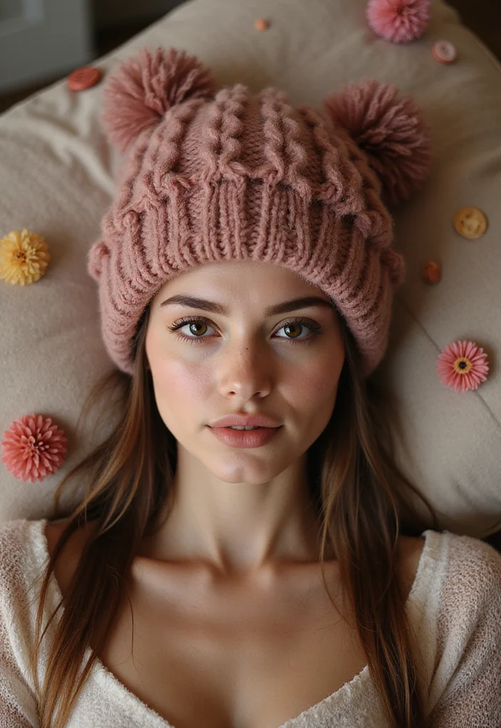 30 Cozy Crochet Hats Free Pattern Designs for All Ages - 17. Ruffled Beanie