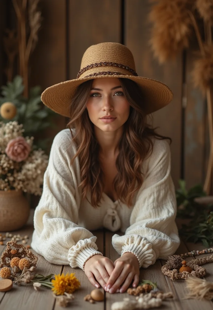 30 Cozy Crochet Hats Free Pattern Designs for All Ages - 20. Bohemian Style Hat