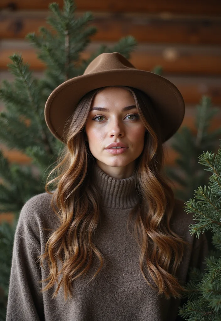 30 Cozy Crochet Hats Free Pattern Designs for All Ages - 25. Mountain Lodge Hat