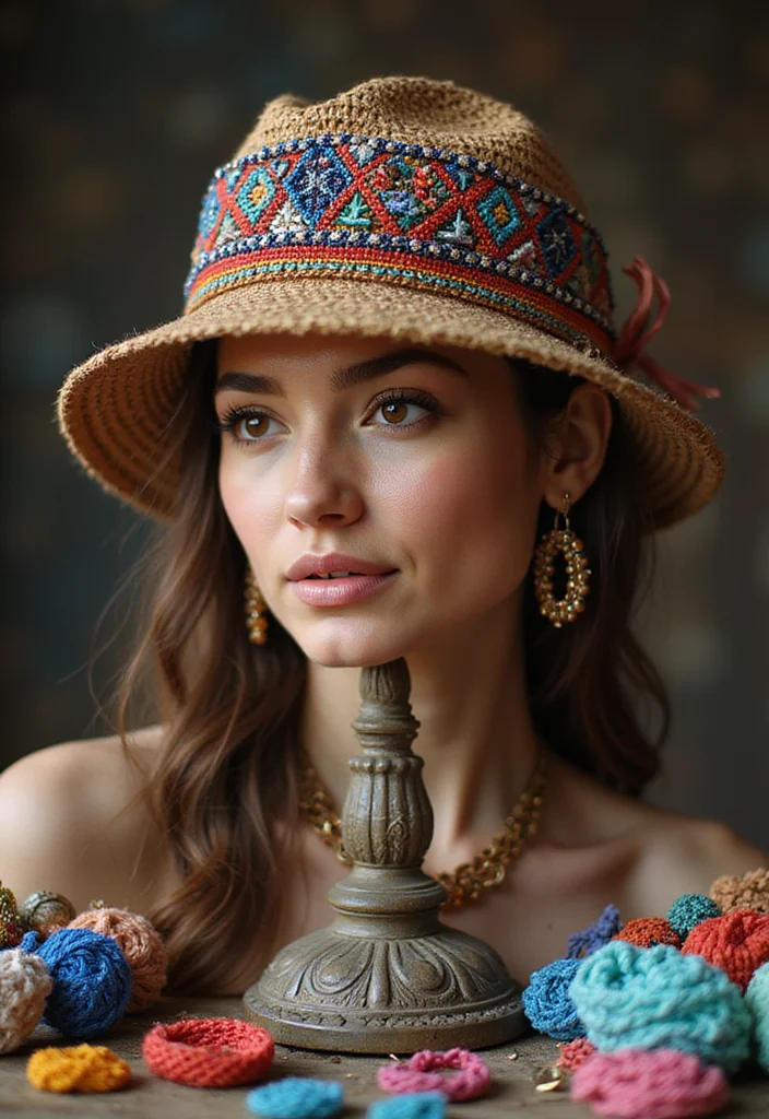 30 Cozy Crochet Hats Free Pattern Designs for All Ages - 7. Beaded Crochet Hat