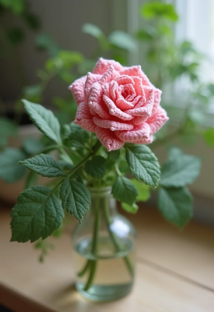 30 Cute Ideas on How to Crochet a Flower for Any Project - 4. Rosebud Delight