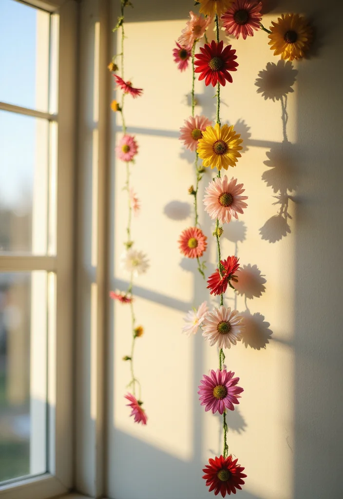 30 Cute Ideas on How to Crochet a Flower for Any Project - 5. Daisy Chain