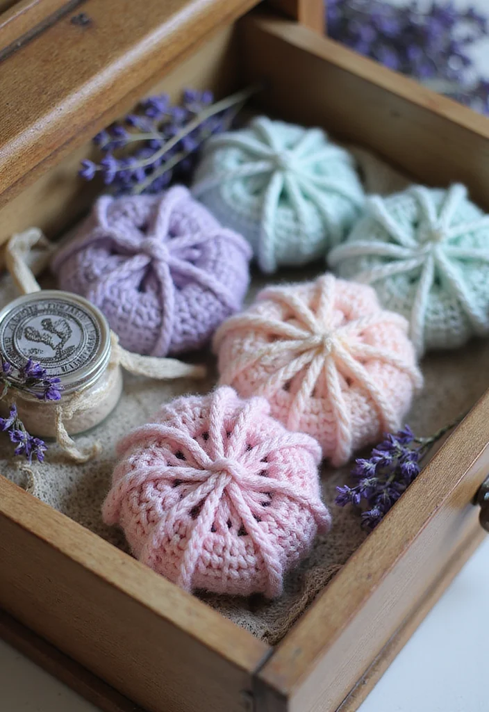 30 Easy Crochet Ideas for Beginners to Practice Your Skills - 18. Crochet Scented Sachets