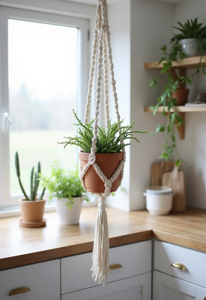 30 Easy Crochet Ideas for Beginners to Practice Your Skills - 2. Crochet Plant Hanger