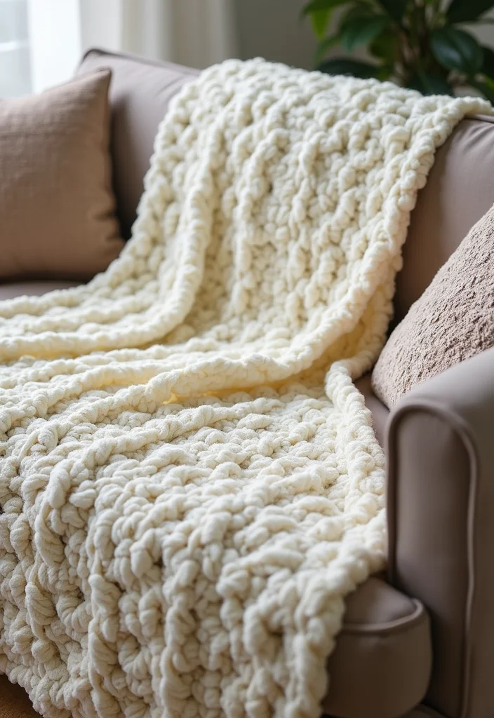 30 Easy Crochet Ideas for Beginners to Practice Your Skills - 22. Crochet Lamb’s Ear Blanket