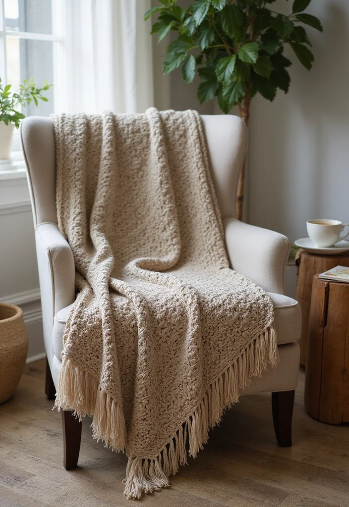 30 Easy Crochet Ideas for Beginners to Practice Your Skills - 5. Easy Crochet Throw Blanket
