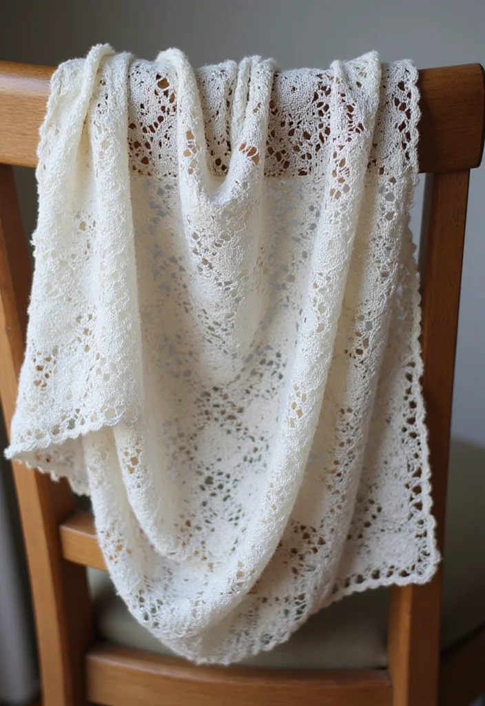 30 Elegant Crochet Scarf Pattern Free Designs Perfect for Gifts - 1. Lacy Diamond Scarf