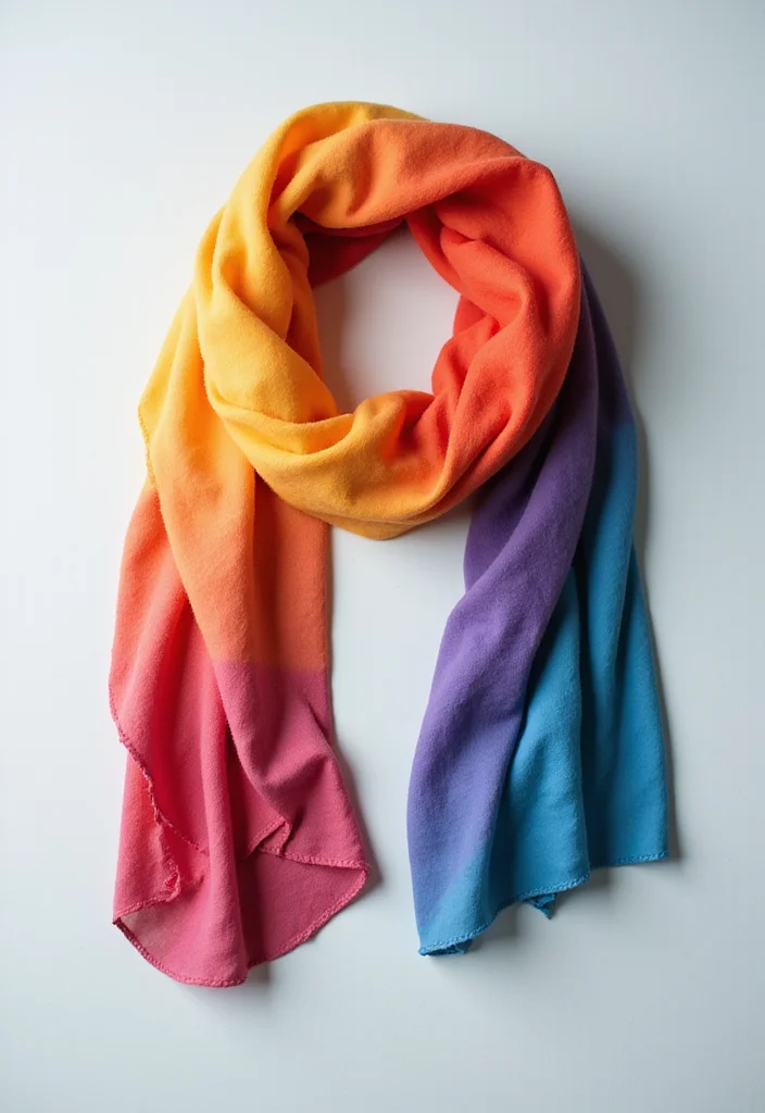 30 Elegant Crochet Scarf Pattern Free Designs Perfect for Gifts - 14. Ombre Scarf