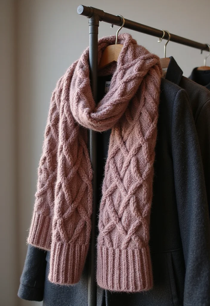 30 Elegant Crochet Scarf Pattern Free Designs Perfect for Gifts - 27. Mock Cable Scarf