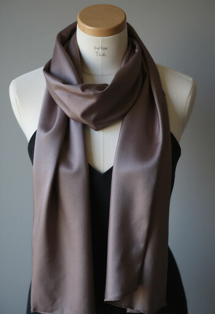 30 Elegant Crochet Scarf Pattern Free Designs Perfect for Gifts - 30. Sleek Satin Scarf