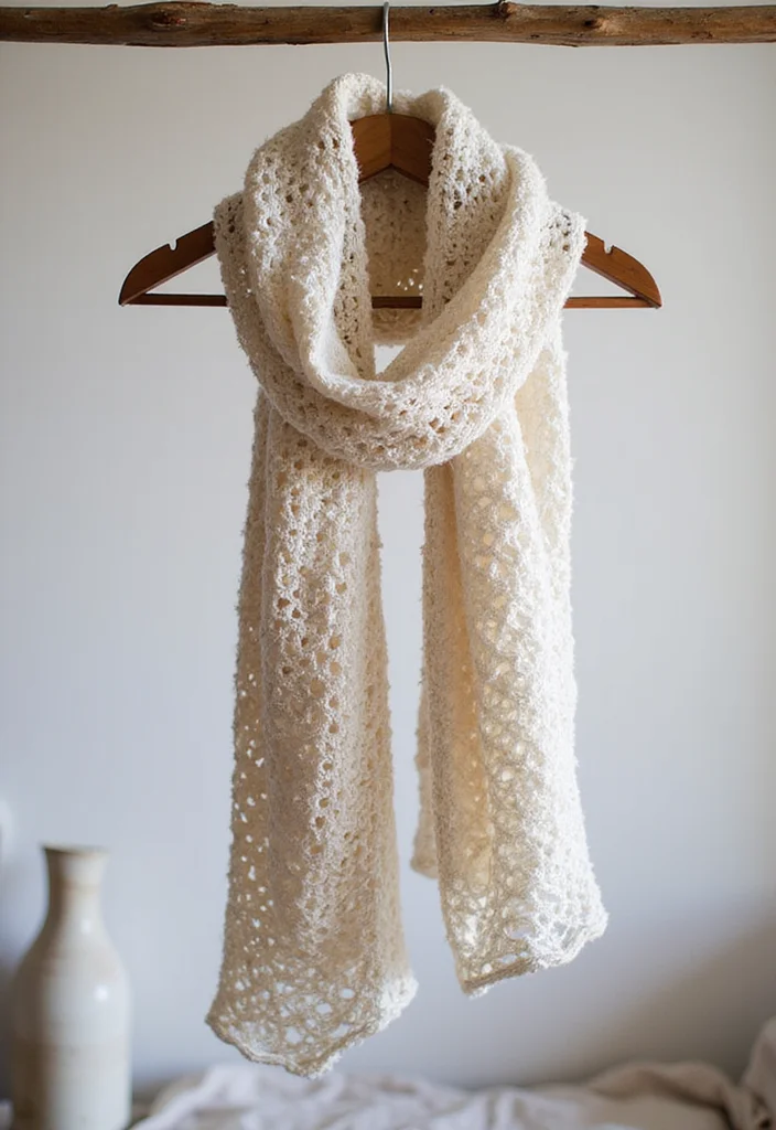 30 Elegant Crochet Scarf Pattern Free Designs Perfect for Gifts - 9. Simple Shell Scarf