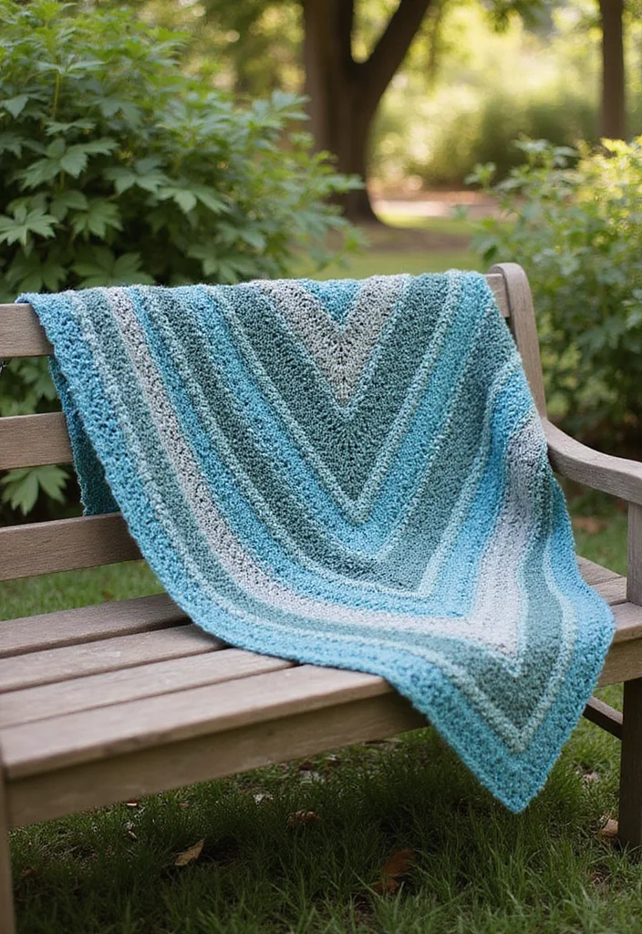 30 Free Crochet Patterns for Afghans You’ll Want to Start Now - 10. The Triangle Shawl Afghan