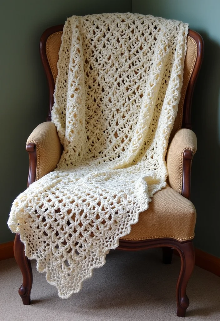 30 Free Crochet Patterns for Afghans You’ll Want to Start Now - 22. The Vintage Diamond Afghan