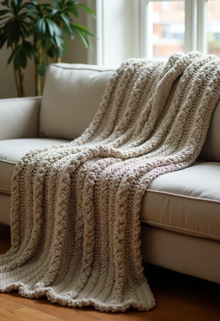 30 Free Crochet Patterns for Afghans You’ll Want to Start Now - 4. The Cabled Afghan