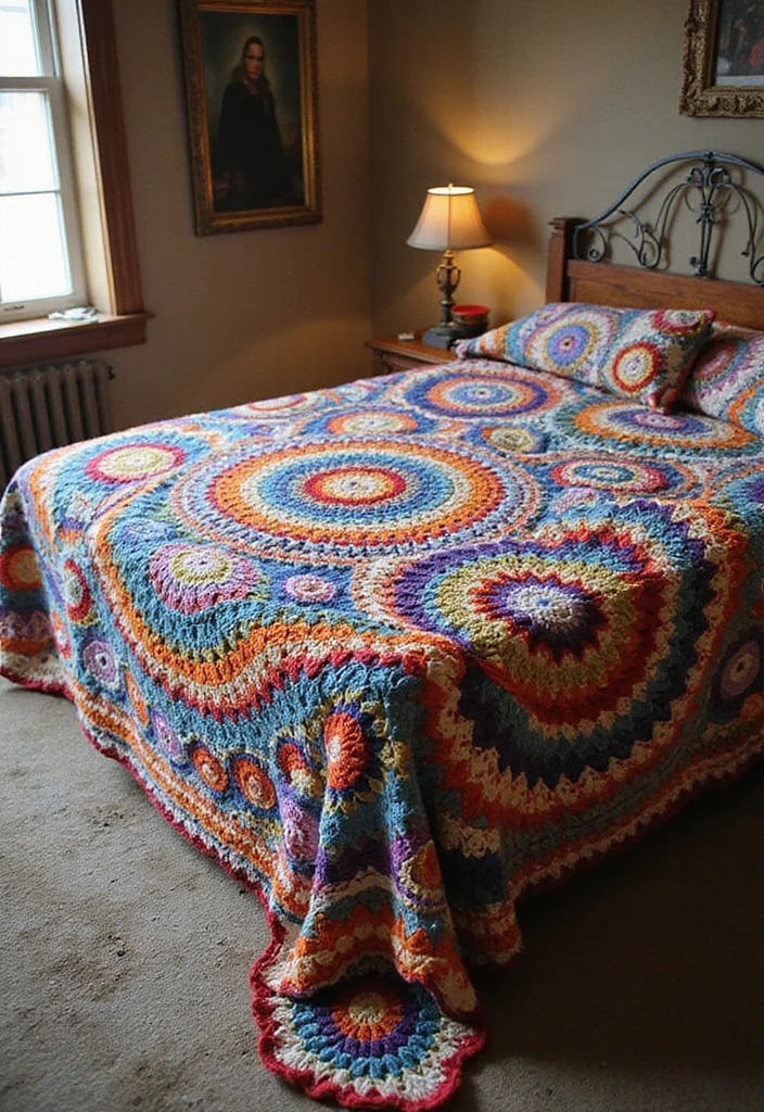 30 Free Crochet Patterns for Afghans You’ll Want to Start Now - 7. The Mosaic Afghan