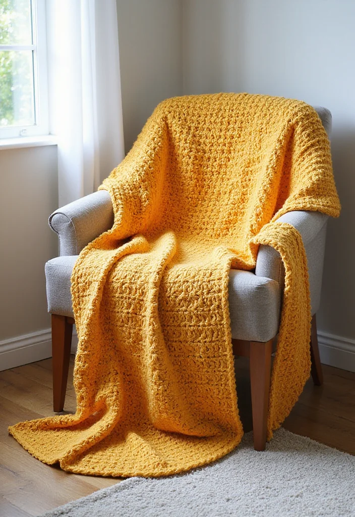 30 Free Crochet Patterns for Afghans You’ll Want to Start Now - 9. The Popcorn Stitch Blanket