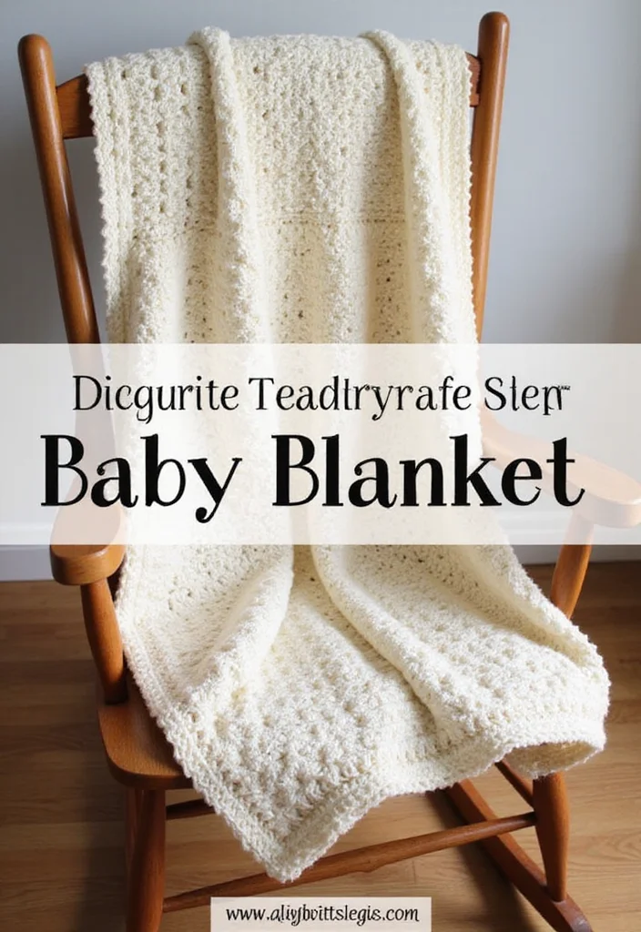 30 Lovely Baby Blanket Crochet Pattern Ideas for All Levels - 15. Simple Double Crochet Blanket