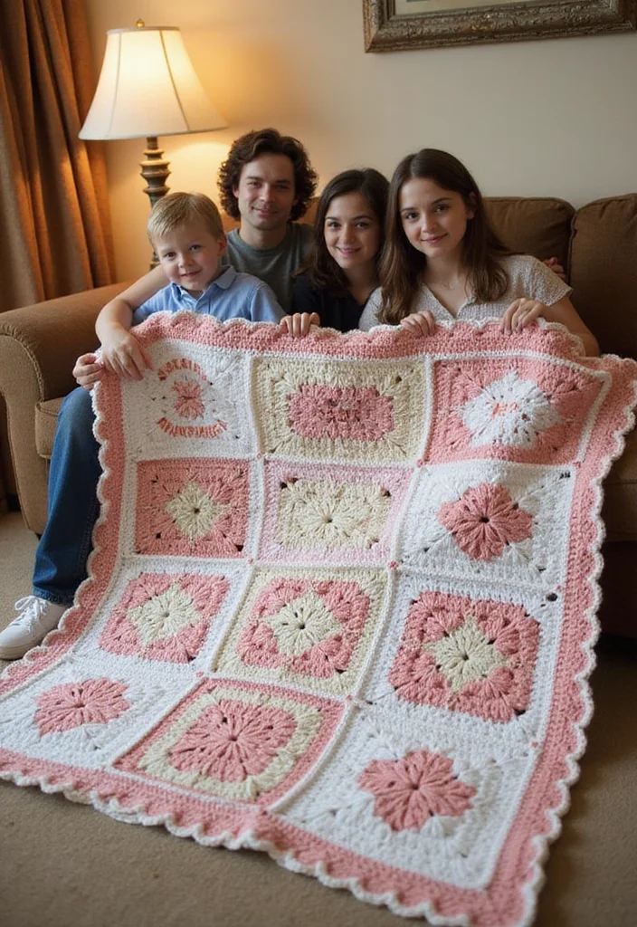 30 Lovely Baby Blanket Crochet Pattern Ideas for All Levels - 28. Memory Blanket