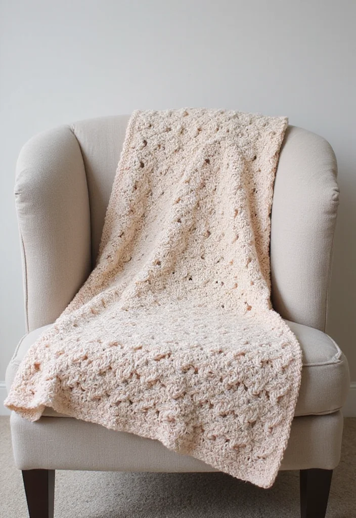 30 Lovely Baby Blanket Crochet Pattern Ideas for All Levels - 3. Shell Stitch Baby Blanket