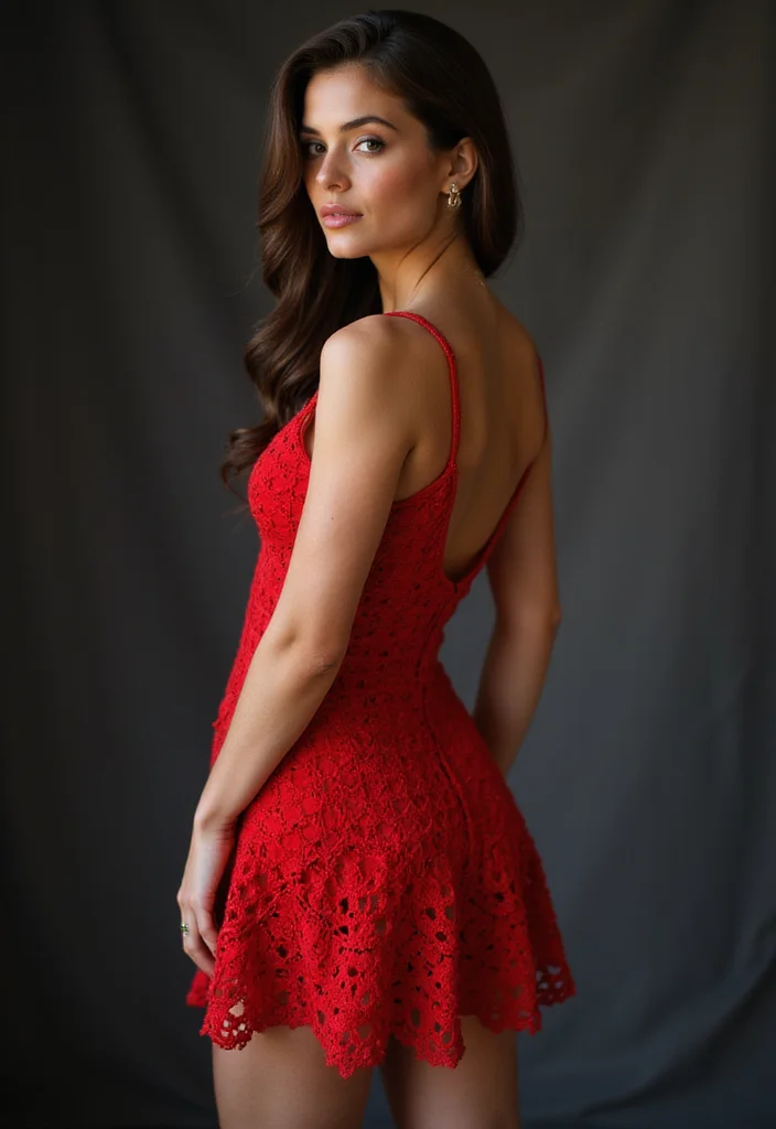 30 Lovely Crochet Baby Dress Free Pattern Designs for Little Angels - 30. Classic Red Dress