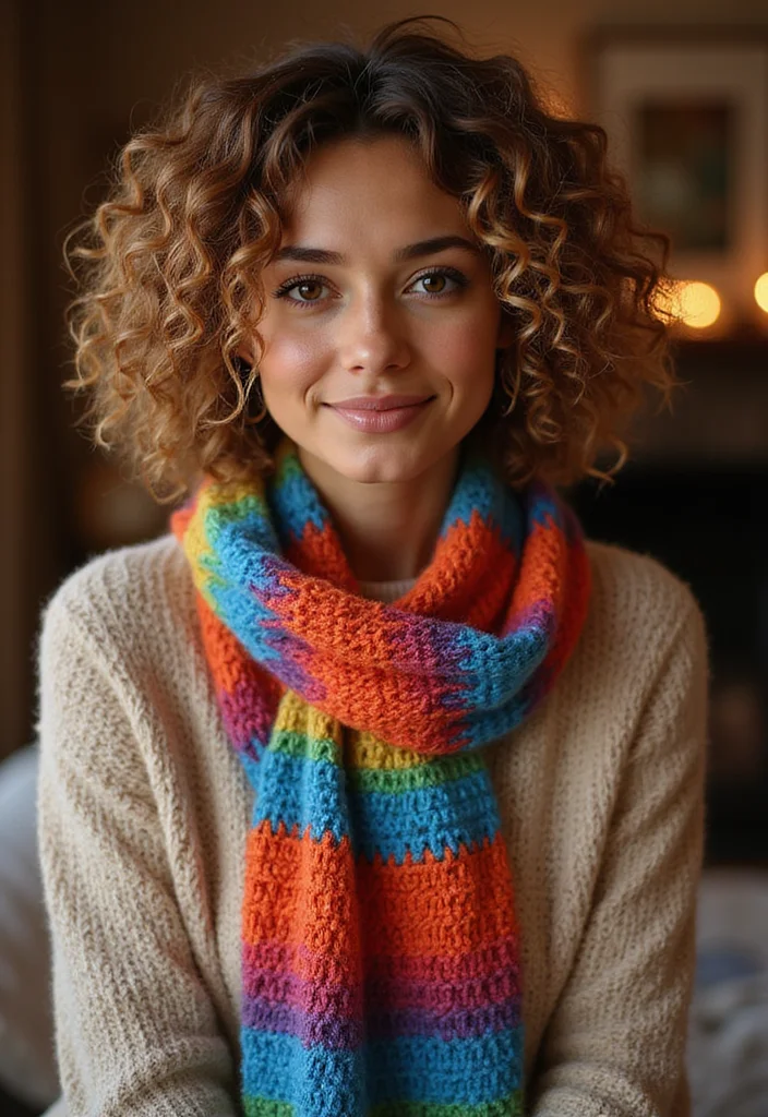 30 Stunning Crochet Hairstyles for Black Women to Inspire Your Next Look - 12. Knitted Scarves and Crochet Styles