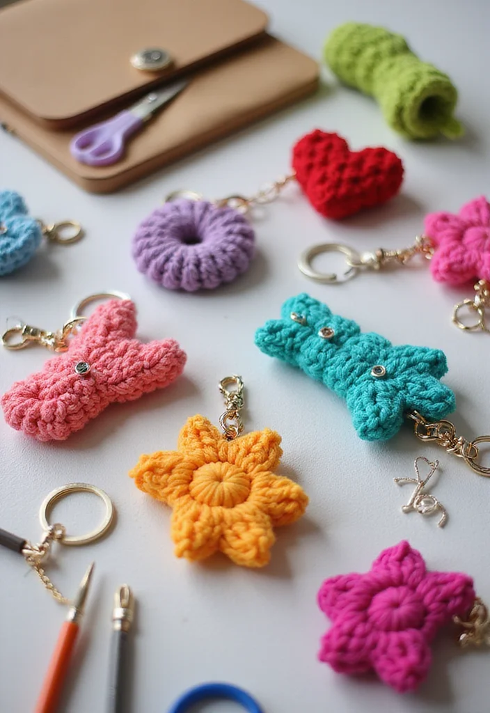 30 Stunning Crochet Hairstyles for Black Women to Inspire Your Next Look - 23. Crochet Keychains