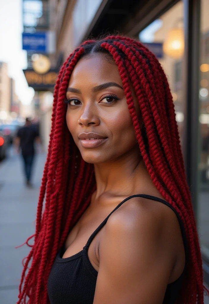 30 Stunning Crochet Hairstyles for Black Women to Inspire Your Next Look - 6. Chunky Crochet Twists