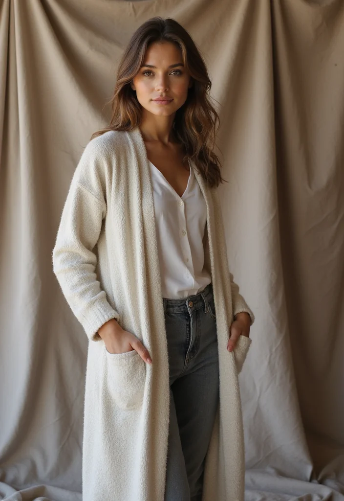 30 Stylish Crochet Cardigan Pattern Free Women Designs - 5. Duster Style Cardi