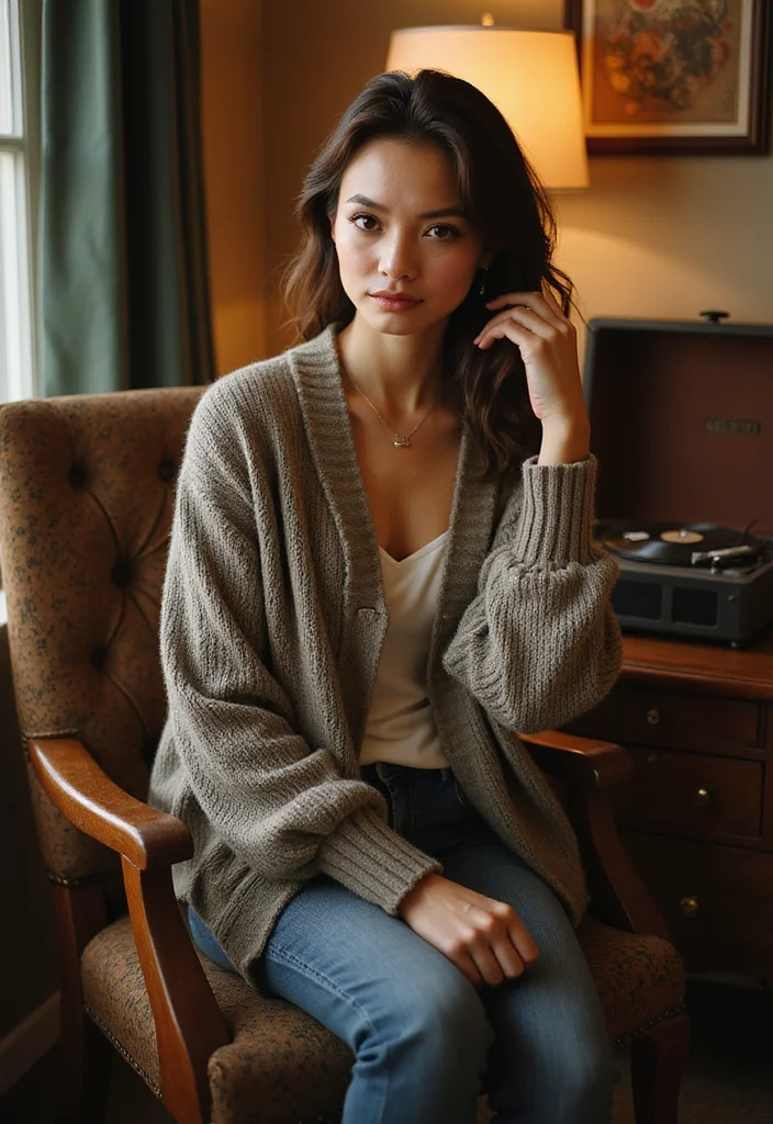 30 Stylish Crochet Cardigan Pattern Free Women Designs - 6. Vintage Inspired Cardigan