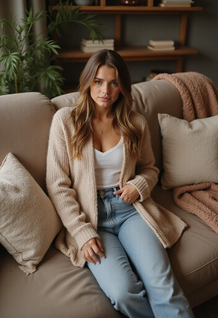 30 Stylish Crochet Cardigan Pattern Free Women Designs - 8. Oversized Cardigan