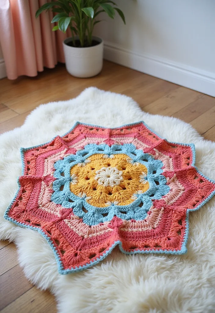 Baby Crochet Patterns Free: Sweet Infant Project Guide with 20 Tender Visual Inspirations - 10. Practical Crochet Changing Mat