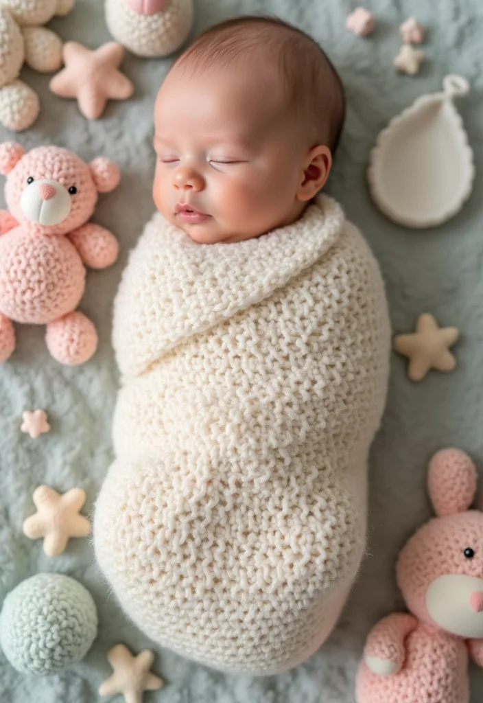 Baby Crochet Patterns Free: Sweet Infant Project Guide with 20 Tender Visual Inspirations - 12. Crochet Baby Swaddle