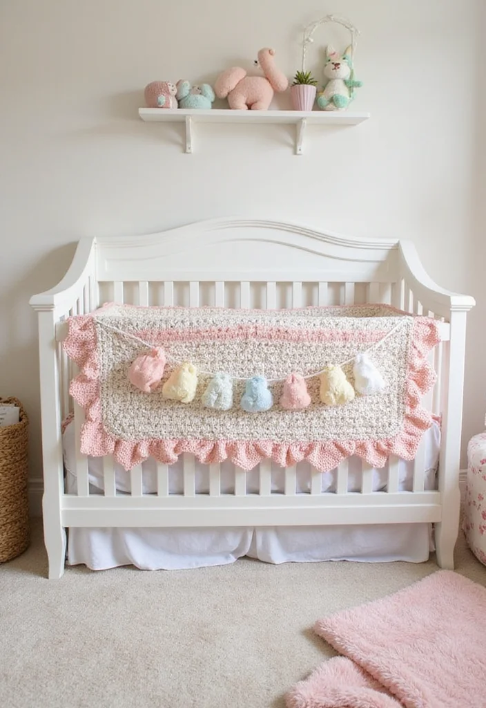 Baby Crochet Patterns Free: Sweet Infant Project Guide with 20 Tender Visual Inspirations - 18. Elegant Crochet Baby Bumpers