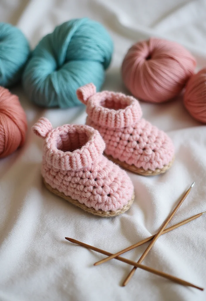 Baby Crochet Patterns Free: Sweet Infant Project Guide with 20 Tender Visual Inspirations - 3. Cute Crochet Booties