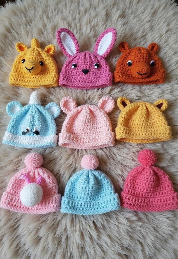 Baby Crochet Patterns Free: Sweet Infant Project Guide with 20 Tender Visual Inspirations - 4. Cozy Crochet Hat