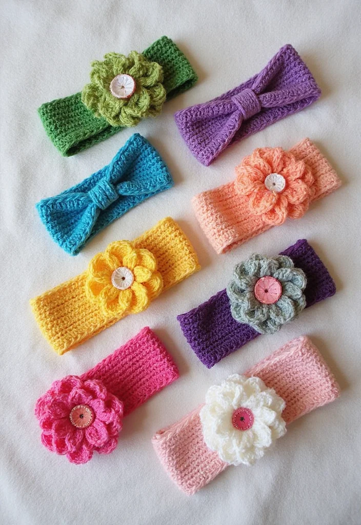 Baby Crochet Patterns Free: Sweet Infant Project Guide with 20 Tender Visual Inspirations - 7. Stylish Baby Headband